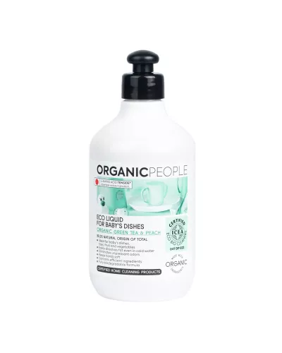 Organic People Organic Green Tea y Peach Eco Liquid For Baby's Dishes 200ml