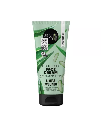 Organic Shop Aloe Crème Facial Diaria Todo Tipo De Pieles 50ml