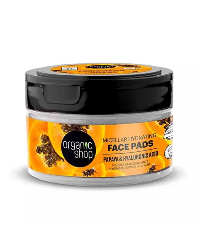 Organic Shop Papaya Micellar Discos Faciales Hidratantes Micellar 20un