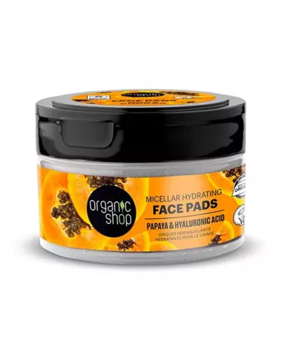 Organic Shop Papaya Micellar Discos Faciales Hidratantes Micellar 20un