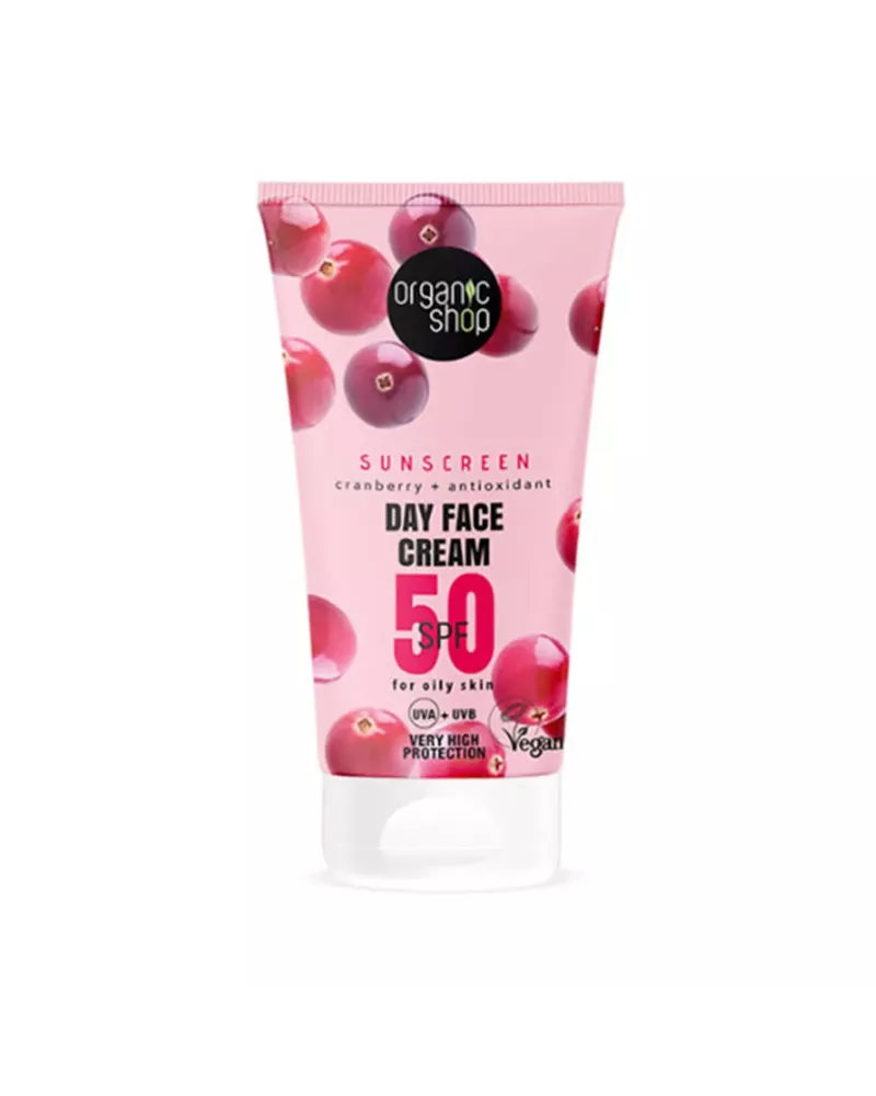 Organic Shop Cranberry Crema Facial De Dia Spf50 50ml