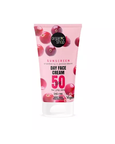 Organic Shop Cranberry Crema Facial De Dia Spf50 50ml