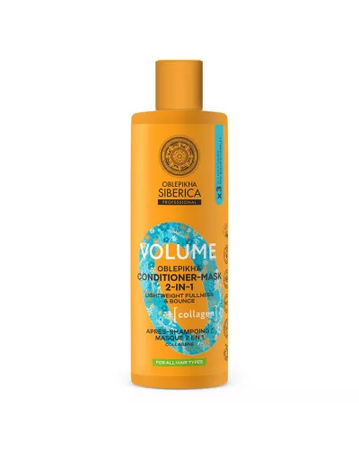 Natura Siberica Oblepikha Volume Collagen Mascarilla Acondicionador 2in1 400ml