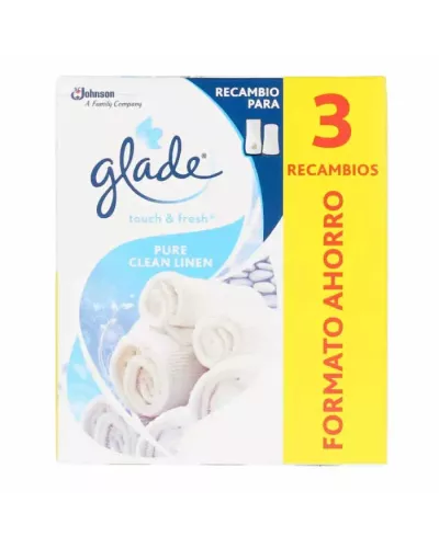 Glade Touch And Fresh Pure Clean Linen 3 Refill