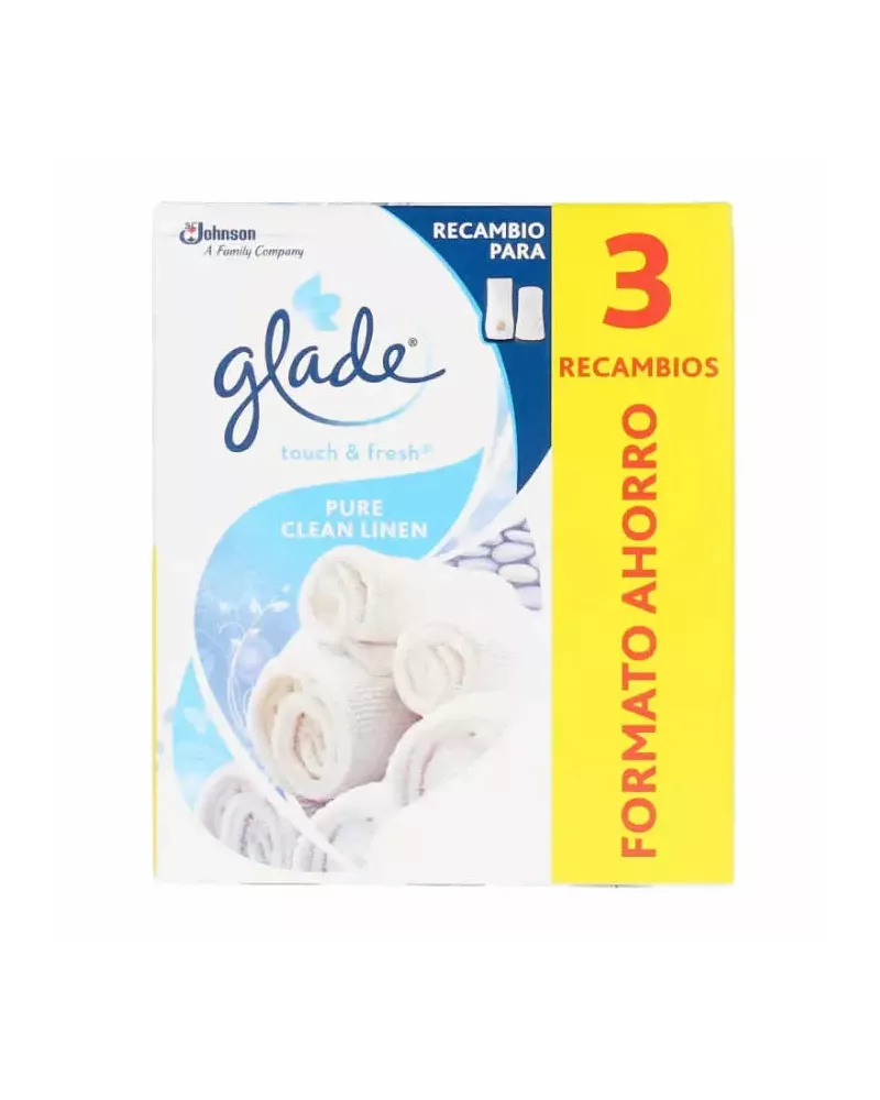 Glade Touch And Fresh Pure Clean Linen 3 Refill