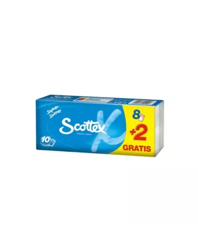 Scottex Pochette 3 Couches 10 Unités