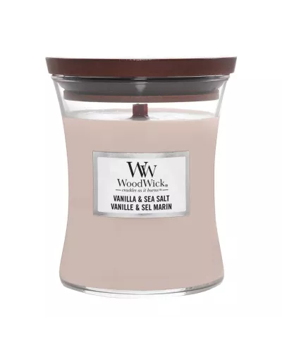 Woodwick Vela Vanilla y Sea Salt 275g