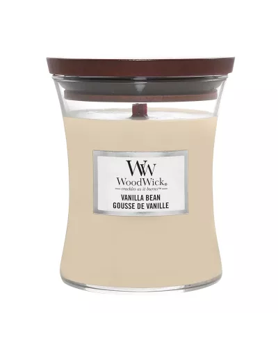 Woodwick Vela Vanilla Bean 275g