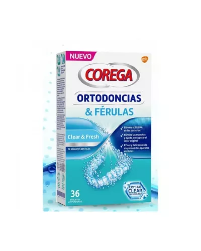 Corega Orthodontie Et Attelles 36 comprimés