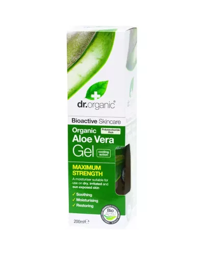 Dr Organic Aloe Vera Gel Maximum Strength 200ml