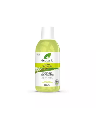 Dr Organic Tea Tree Mouthwash 500ml
