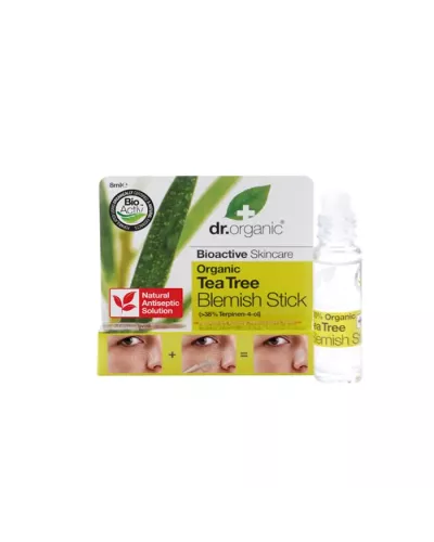 Dr Organic Tea Tree Anti Rougeurs Roll On 8ml