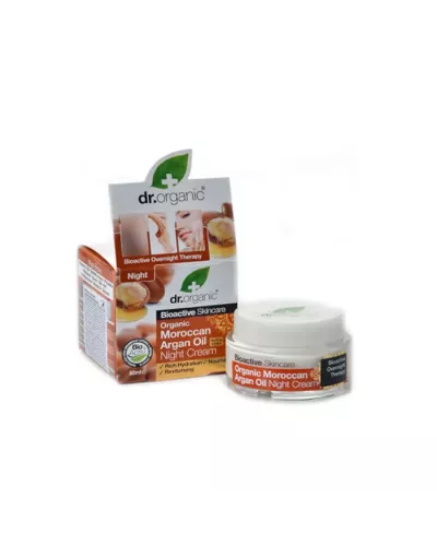 Dr Organic Moroccan Argan Oil Crème Hydratant De Nuit 50ml