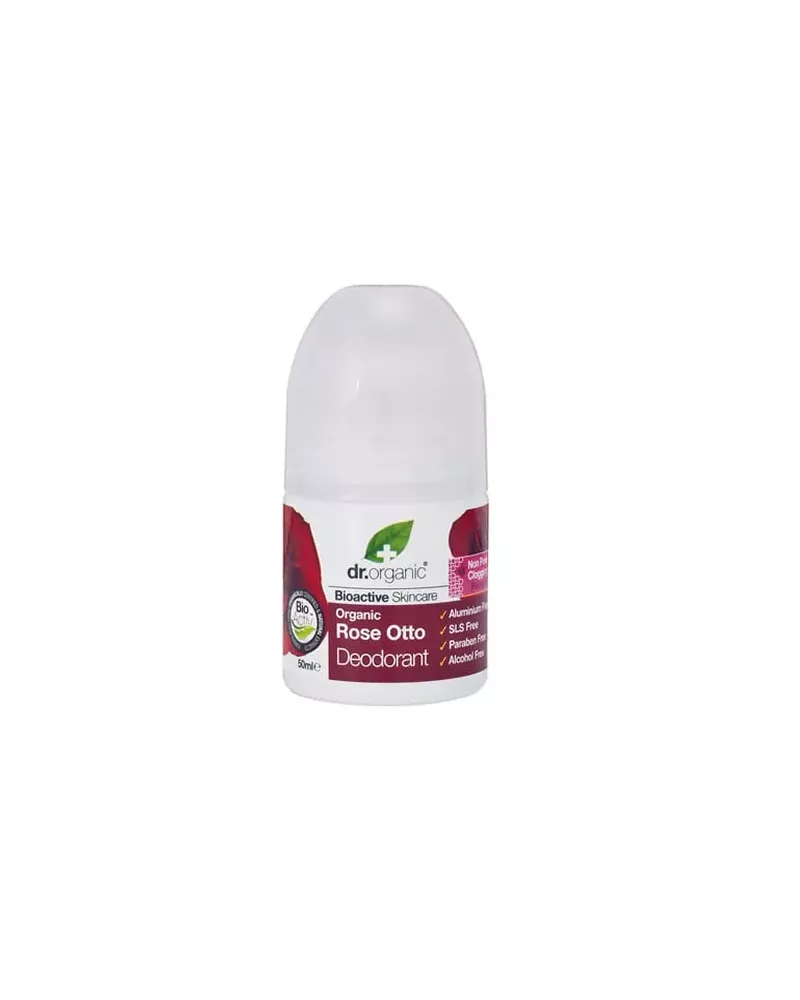 Desodorante Roll-On con Rosa Otto de Dr Organic 50ml