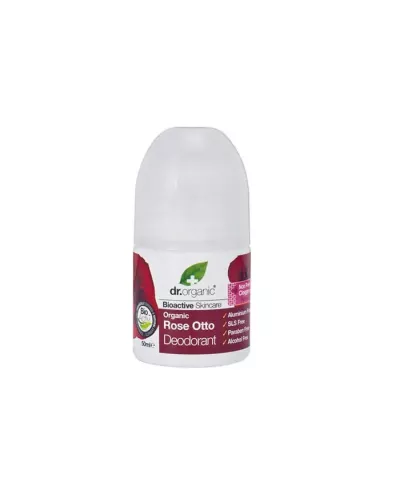 Desodorante Roll-On con Rosa Otto de Dr Organic 50ml