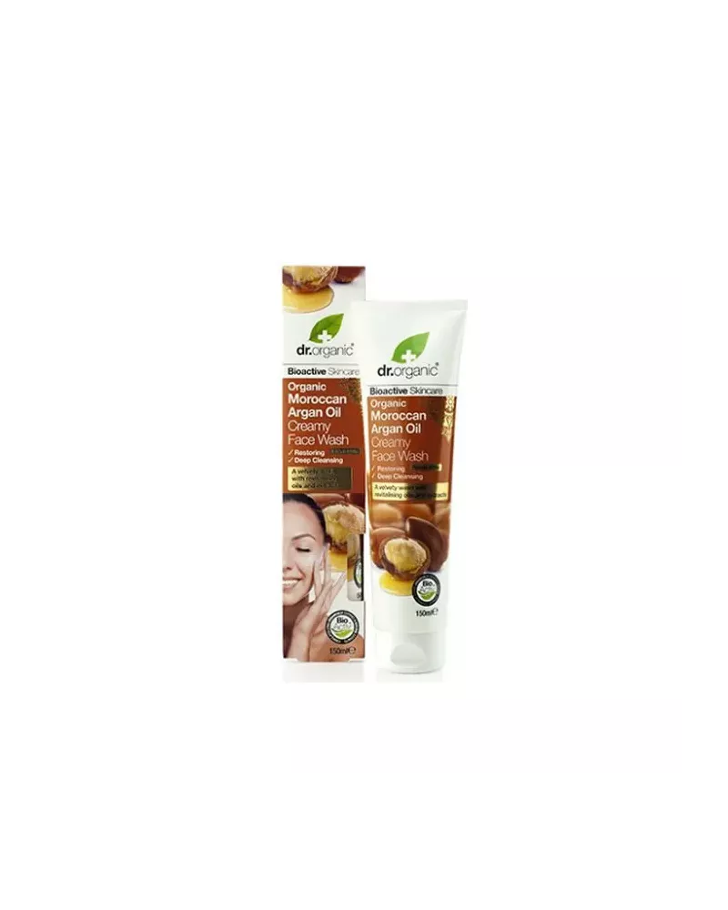 Dr Organic Moroccan Argan Oil Crème Nettoyant Visage 150ml