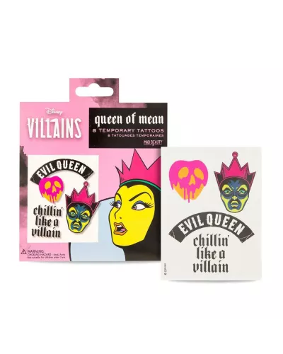 Disney Villains Queen Of Mean 8 Tatuajes Temporales 1un