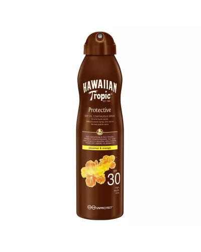 Hawaiian Tropic Coconut y Mango Aceite Spf30 180ml Spray