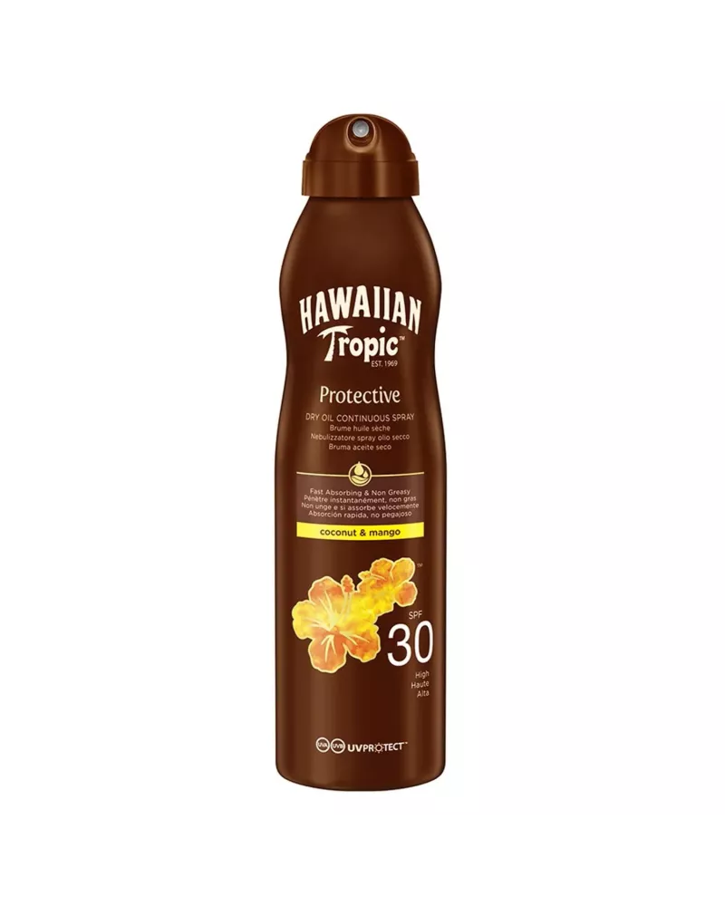 Hawaiian Tropic Coconut y Mango Aceite Spf30 180ml Spray