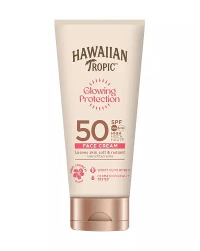 Hawaiian Tropic Glowing Protection Face Cream Spf50 50ml