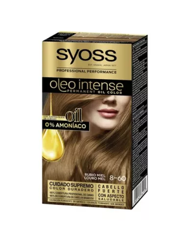 Syoss Oleo Intense Permanent Hair Color 8-60 Honey Blonde