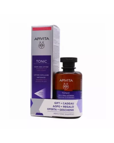 Apivita Lotion Contre La Chute Des Cheveux 150ml + Shampoing Tonique Pour Hommes250ml Coffret 2 Pièces