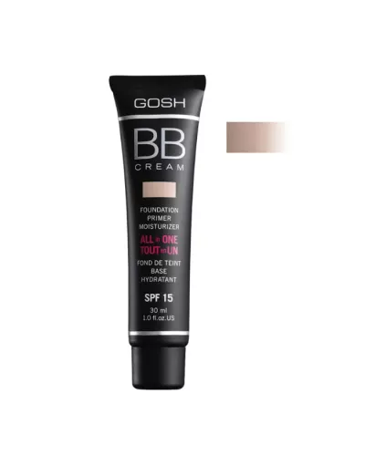 Gosh BB Cream Foundation Primer Moisturizer 02 Beige 30ml