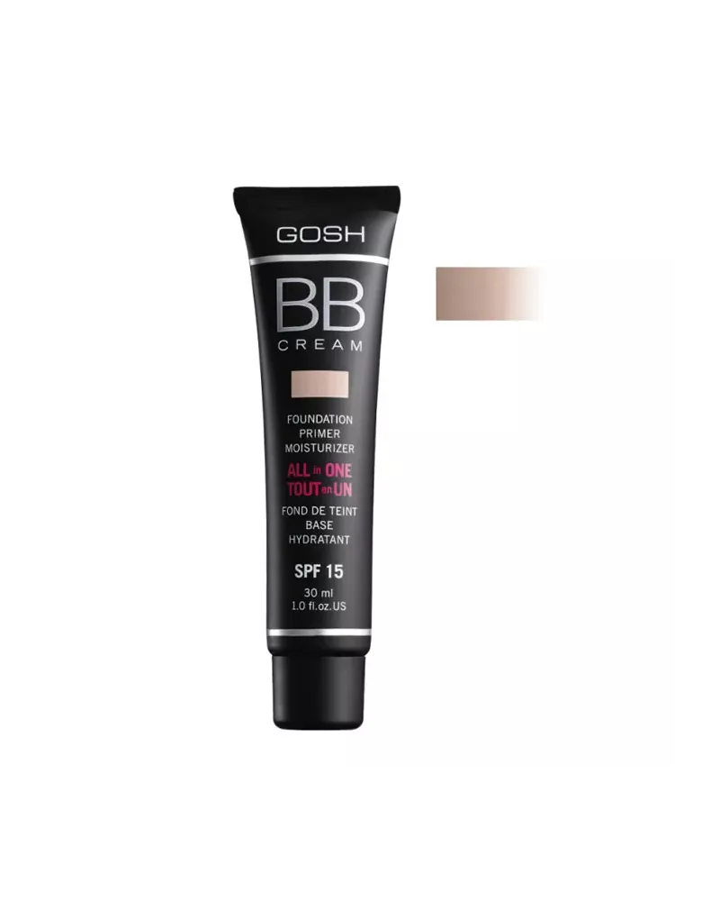 Gosh BB Cream Foundation Primer Moisturizer 02 Beige 30ml