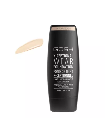 Gosh X-Ceptional Wear Foundation Long Lasting Makeup 11 Porcelain 35ml