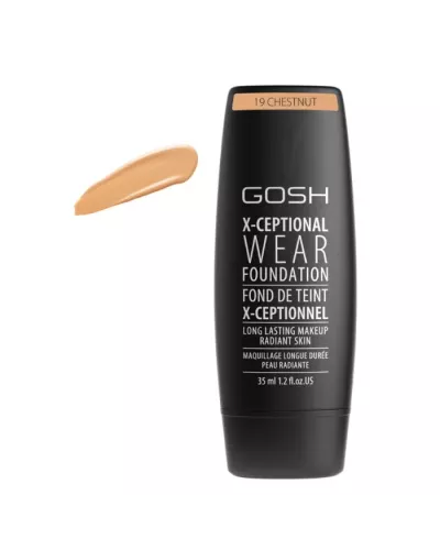 Gosh X-Ceptional Wear Foundation Long Lasting Makeup 19 Chestnut 35ml