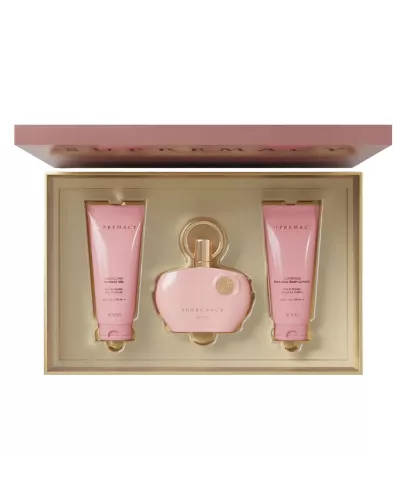 Afnan Supremacy Eau de Parfum para Mujer 100ml, Gel de Baño 100ml, Loción Corporal Perfumada 100ml
