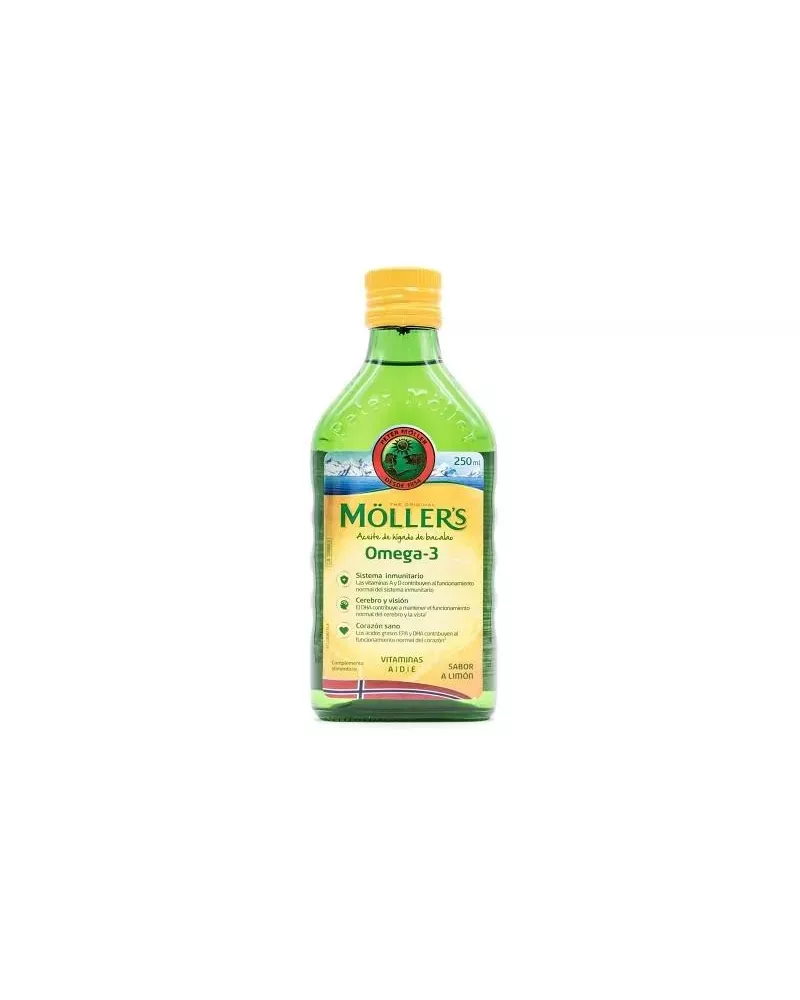 Moller´s Möller's Huile De Foie De Morue Aromatisée Au Citron 250ml