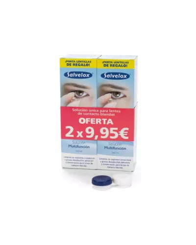 Salvelox Set Solución Única Para Lentes De Contacto 2x360ml