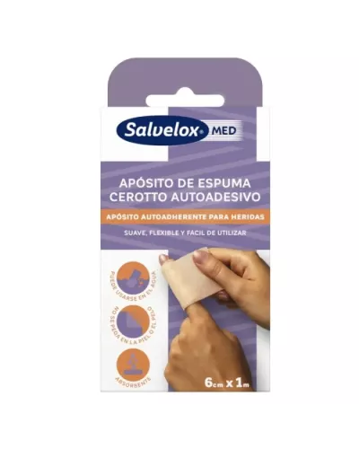 Salvelox Pansement En Mousse 6cm x 1m