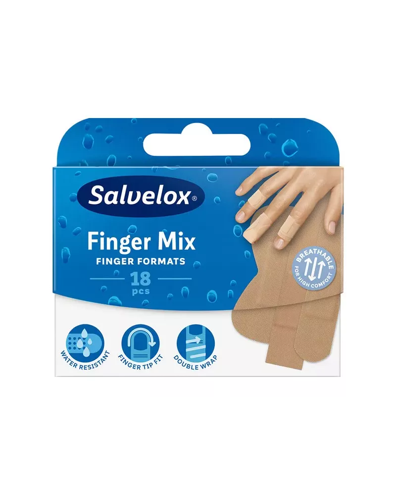 Salvelox Finger Mix Apósito Adhesivo 18 Unidades