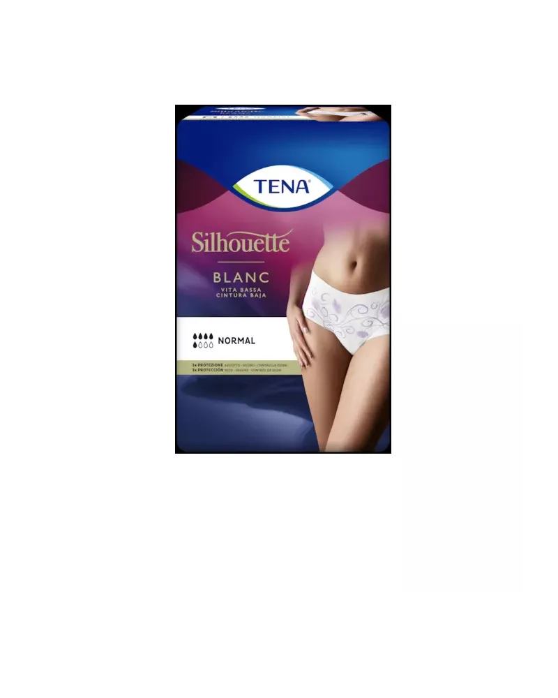 Tena Silhouette Normal Taille M Blanc 12 Uds.