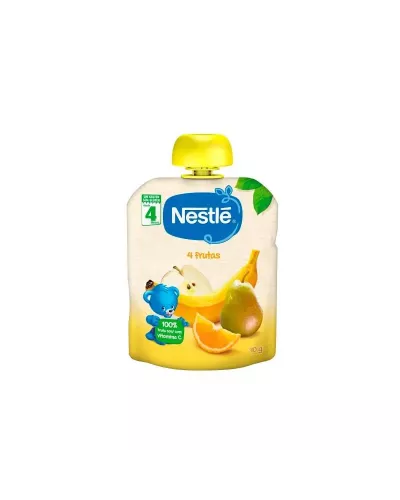 Nestle 3x Nestlé Naturnes Purée 4 Fruits 6 Mois 90g