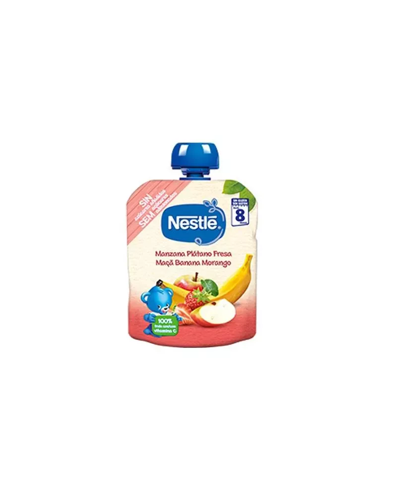 Nestle Nestlé Bolsita Manzana, Plátano y Fresa 8m 90g
