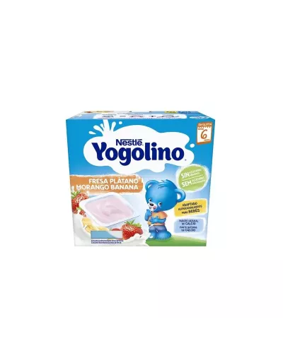 Nestle Nestlé Yogolino Fresa y Plátano 6m 4x 100g
