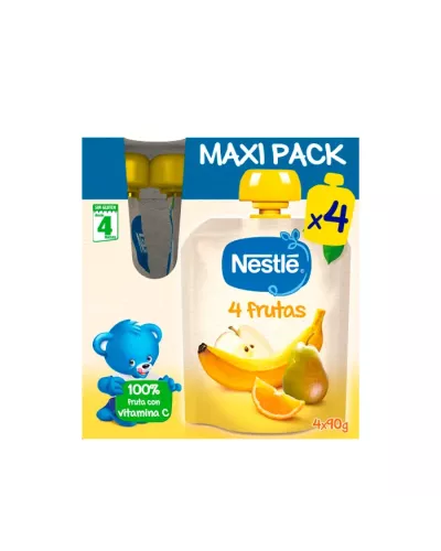 Nestle Sachet de 4 Fruits 4x90g Maxi Pack