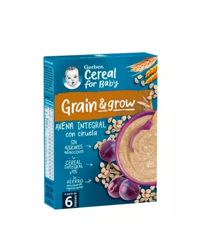 Gerber Papilla Avena y Ciruela 250g