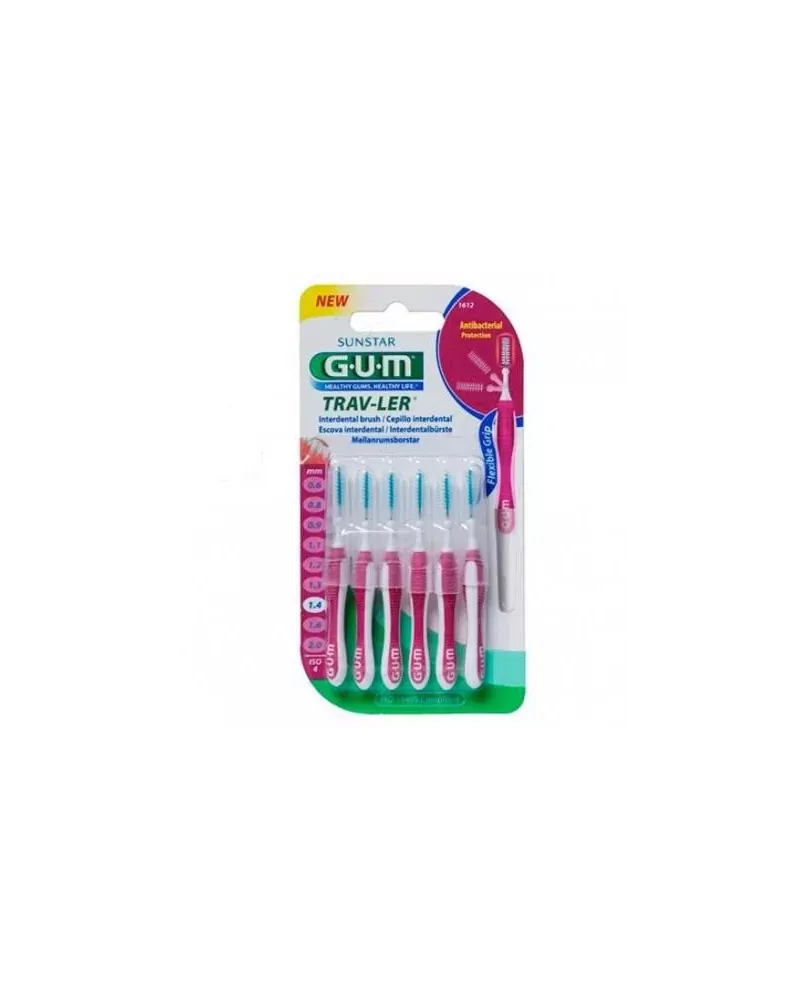 Trav-Ler Cepillo Interdental Cilindrico 1,4 Mm 6 Unidades Gum