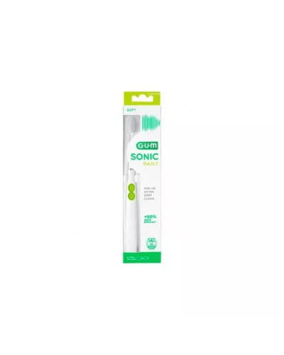 Gum Sonic Daily Cepillo Blanco A Pilas