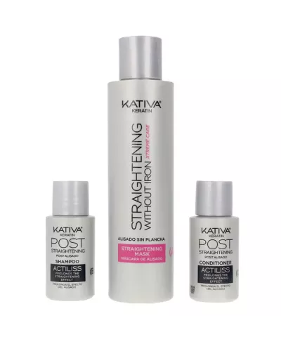 Kativa Keratin Anti-Frizz Smoothing Sans Repassage Xtrem Care 30 Jours Coffret 3 Produits