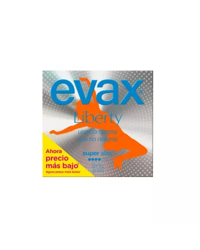 Evax Liberty Super Avec Ailettes Serviettes Hygiéniques 9+1 Unités