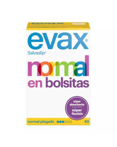 Evax Normal Fresh Protège Slip Petits Sacs 40 Unités