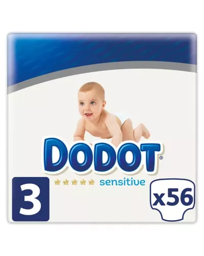 Dodot Sensitive T-3 56 Unités