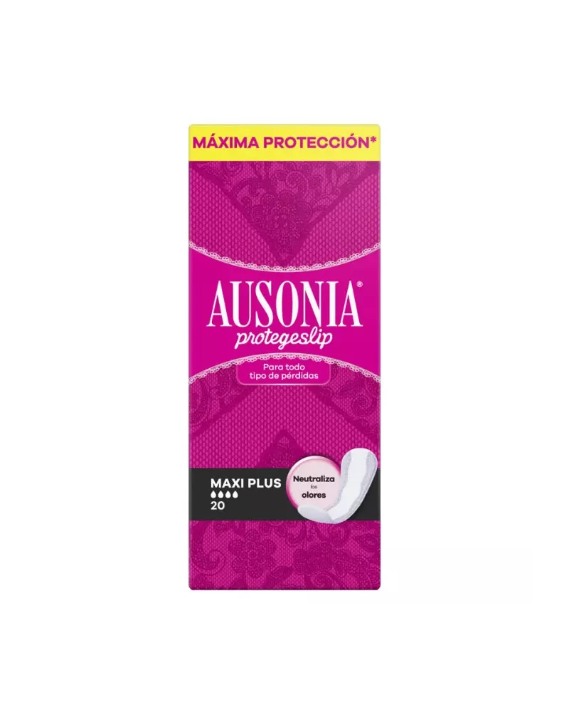 Ausonia Protegeslip Maxiplus Protège 20 Unités