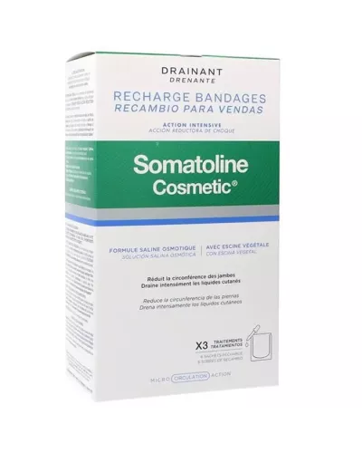 Somatoline Bande De Drainage Rechargeable Action Anti-Choc 6 Unités