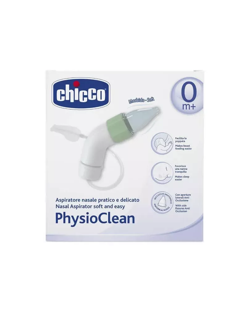 Chicco Aspirateur Nasal Soft Et Easy Physioclean 0M+ 1 Unités